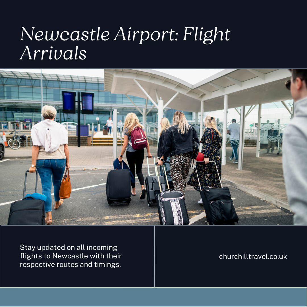 Flight Arrivals at Newcastle Airport. All Routes and Timings