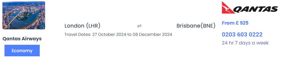 London to Brisbane Flights